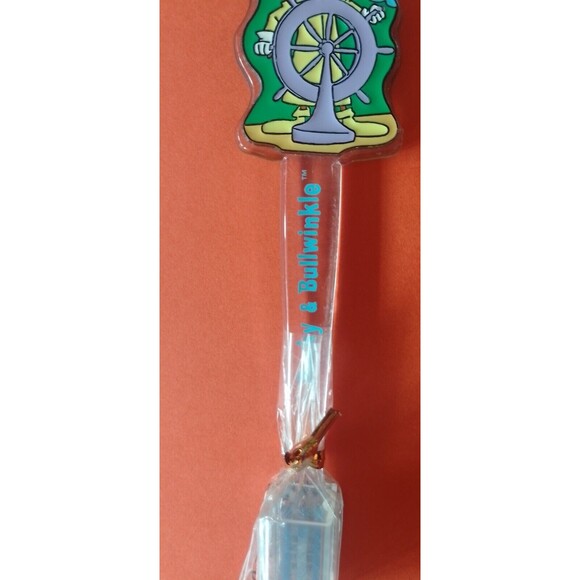 Ward Prod. Vintage Adventures Of Rocky And Bullwinkle Toothbrush New Ship Wheel - Picture 3 of 5